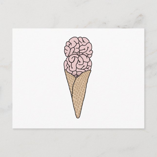 Brain Freeze Ice Cream Postcard (Front)