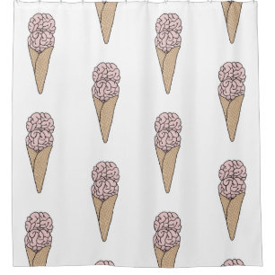Brain Freeze Ice Cream Shower Curtain