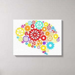 Brain Gears Canvas Print