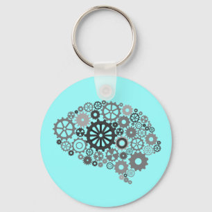 Brain Gears Keychain