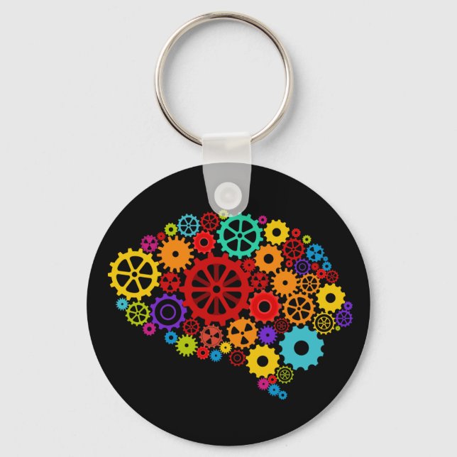 Brain Gears Keychain (Front)