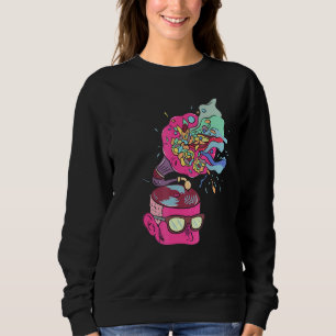 Brain Gramophone Mental Illness Depression Prevent Sweatshirt
