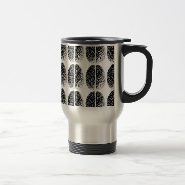 Brain Grid Travel Mug (Right)