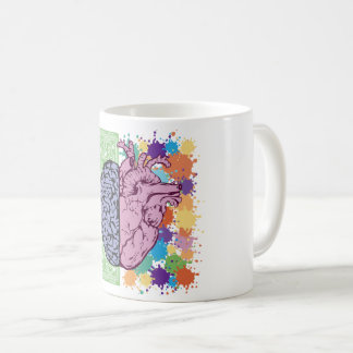 Brain heart balance emotion coffee mug