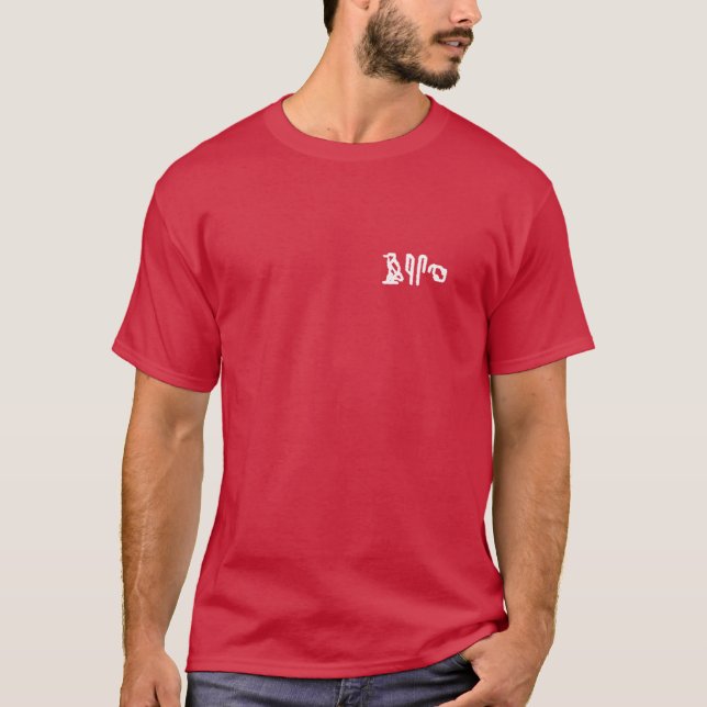 Brain Hieroglyphics (pocket - dark apparel) T-Shirt (Front)