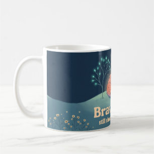 Brain Hill Neuron Trees Gouache Style Coffee Mug