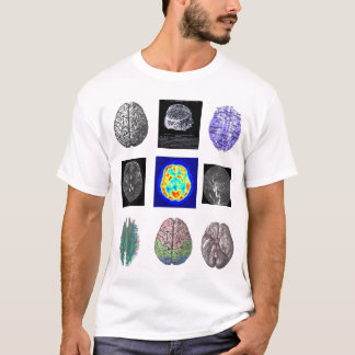 Brain Images white T T-Shirt