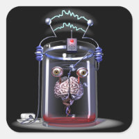 Brain in a Jar Stickers