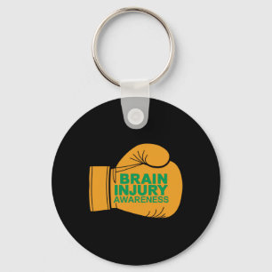 Brain Injury Awareness Fight Boxing Glove Family S Key Ring