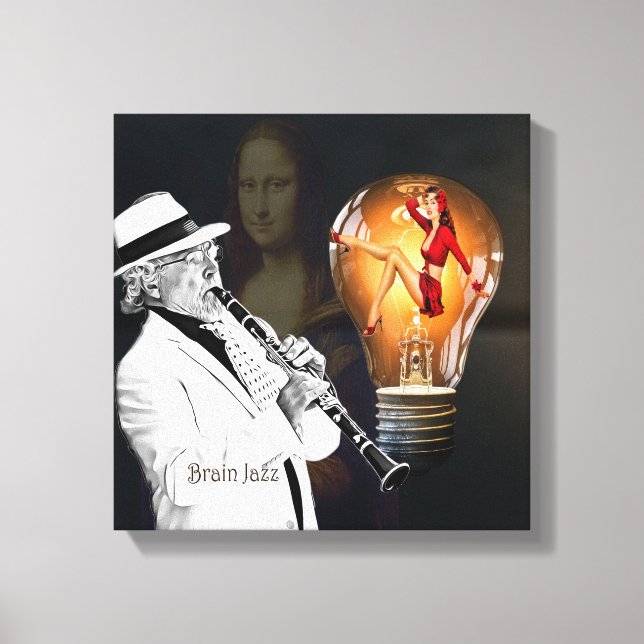 Brain Jazz Canvas Print (Front)