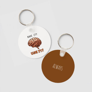 Brain Key Ring