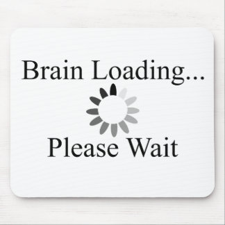 Brain Loading Circle Mouse Pad