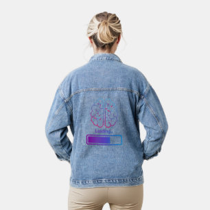 brain loading denim jacket