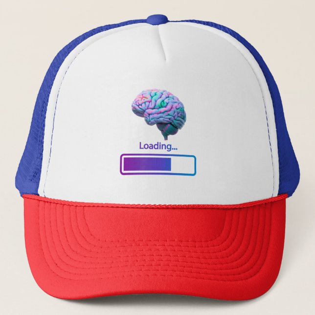 brain loading trucker hat (Front)