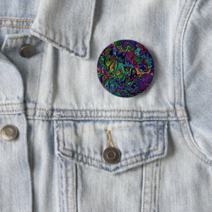 Brain Melt 6 Cm Round Badge