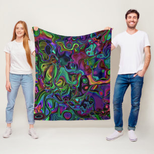 Brain Melt Fleece Blanket