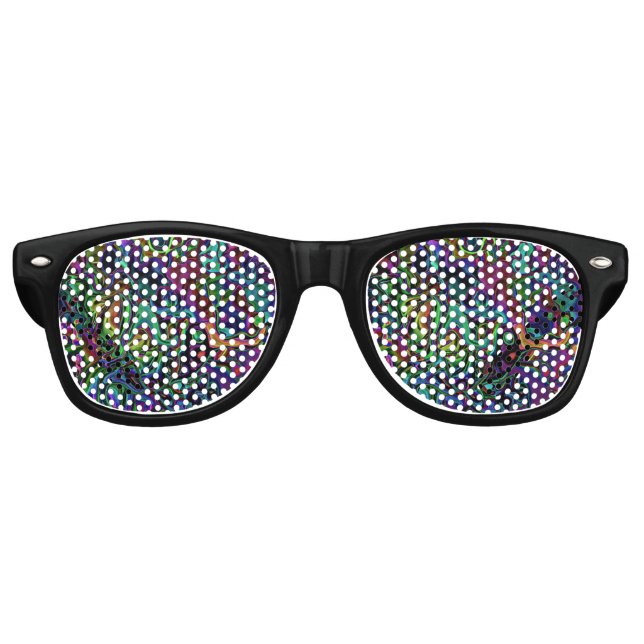 Brain Melt  Retro Sunglasses (Front)