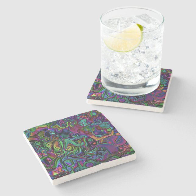 Brain Melt  Stone Coaster (Side)