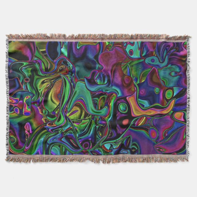 Brain Melt  Throw Blanket (Front)