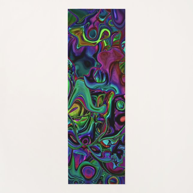 Brain Melt  Yoga Mat (Front)