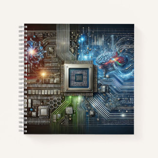 Brain, Microchip & Neural Network Design Notebook