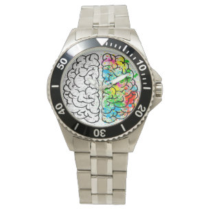 Brain mind psychology idea drawing watch