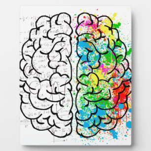 brain mind psychology idea hearts plaque