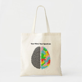 Brain mind tote bag