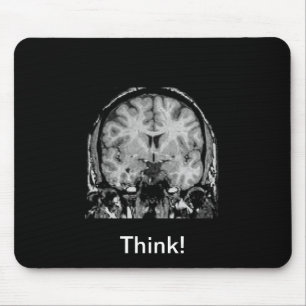 Brain MRI, coronal slice Mouse Pad