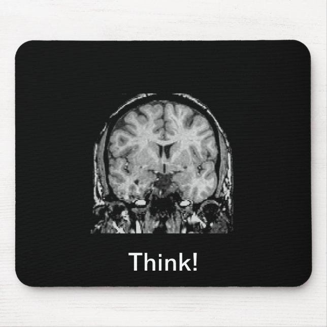 Brain MRI, coronal slice Mouse Pad (Front)