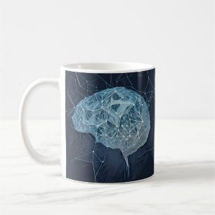 Brain Network Illustration - Neural Network Coffee Mug