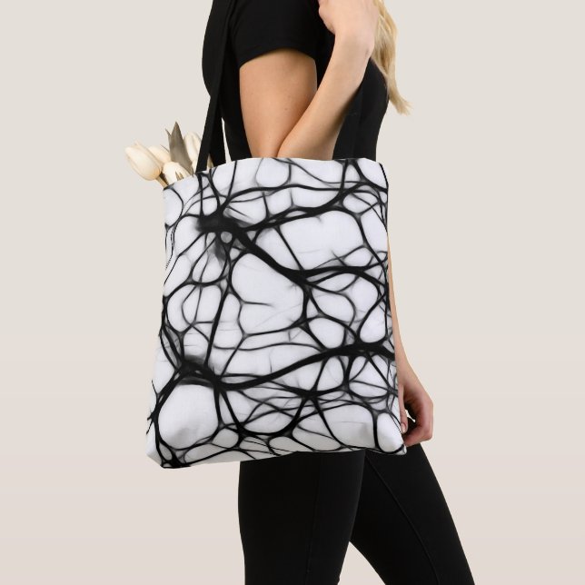 Brain Neuron Photo Tote Bag (Close Up)