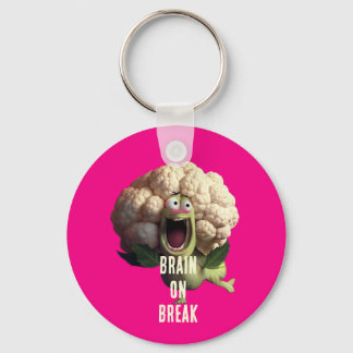 Brain on Break Key Ring