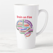 Brain on Fire AE Awareness Month 2-23 Latte Mug