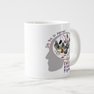 Brain On Pigeons Large Coffee Mug