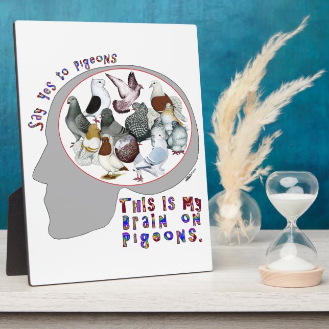 Brain On Pigeons Plaque (Side)