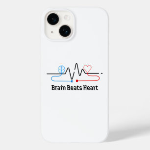 Brain Over Heart Phone Case
