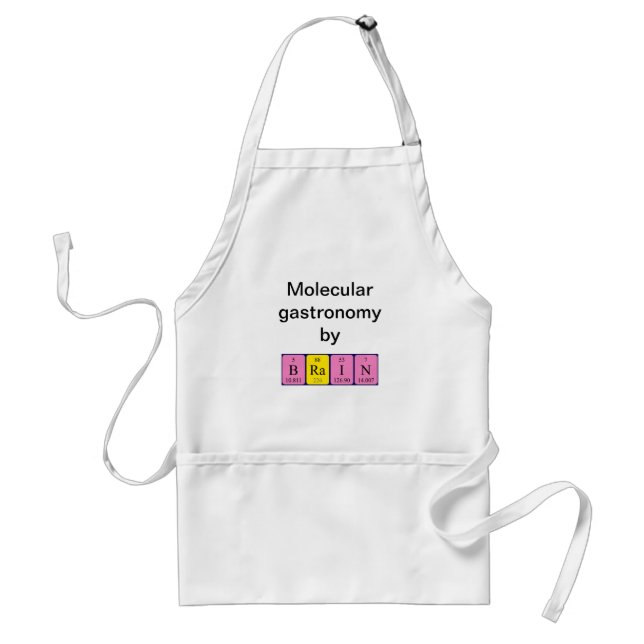 Brain periodic table name apron (Front)