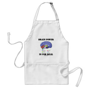 Brain Power Is For Real (Brain Anatomy Attitude) Standard Apron