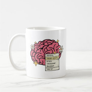 Brain properties mange anxiety coffee mug