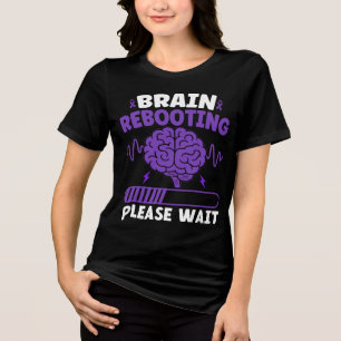 Brain Rebooting Funny Epilepsy Awareness Tri-Blend Shirt