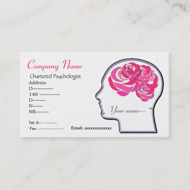 Brain roses business card... business card (Front)