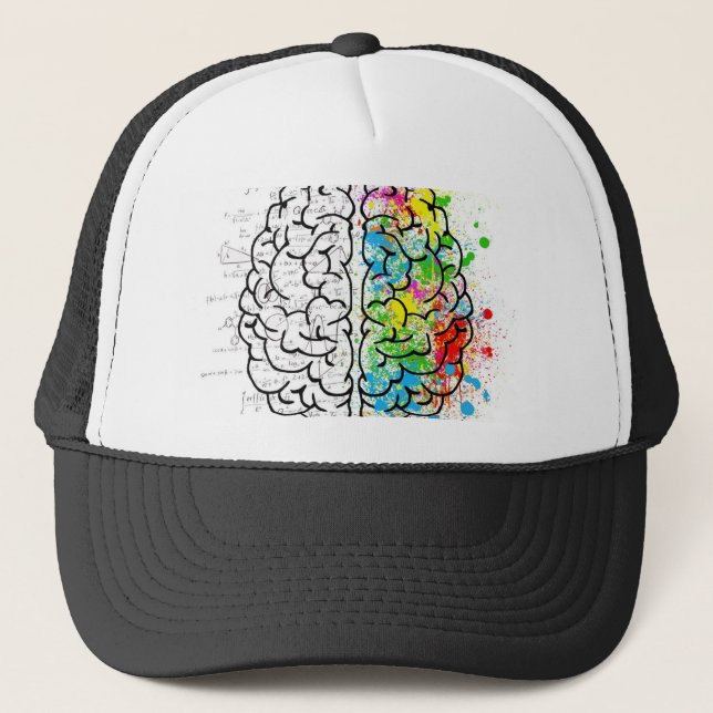 brain series trucker hat (Front)