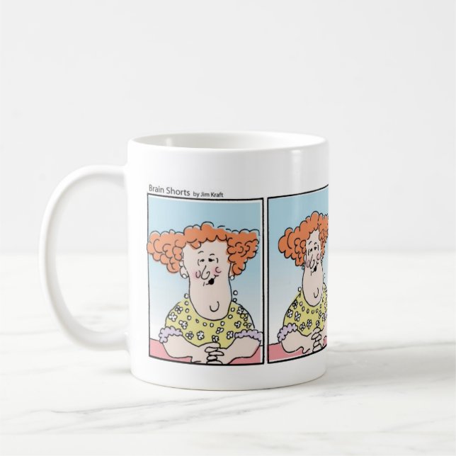 Brain Shorts "Brain Kegels" by Jim Kraft Coffee Mug (Left)