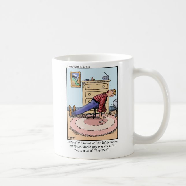 Brain Shorts "Tae Bo" by Jim Kraft Coffee Mug (Right)