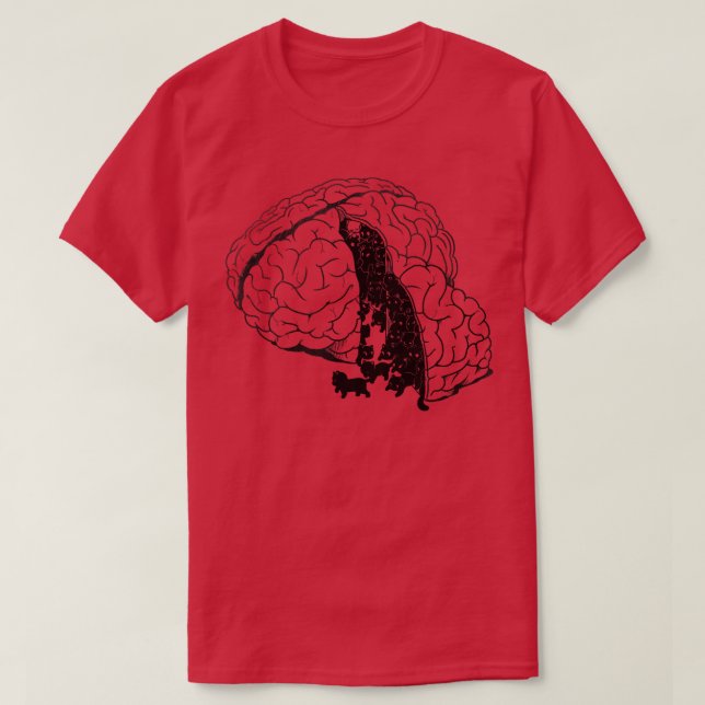 Brain Slice Cats by Tobe Fonseca T-Shirt (Design Front)