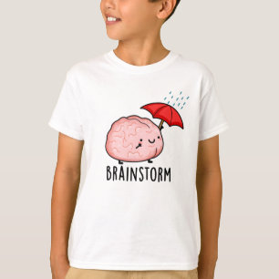 Brain Storm Funny Anatomy Pun  T-Shirt