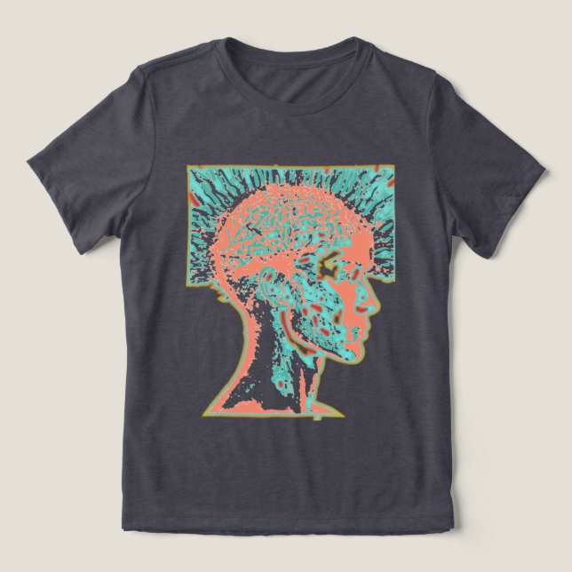 brain storm Tri-Blend shirt (Design Front)