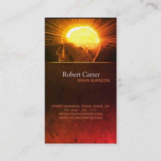 Brain Surgeon / Psychologist Private Clinic Mind B Business Card (Front)