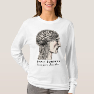 Brain Surgery Survivor Antique Medical Engraving T-Shirt
